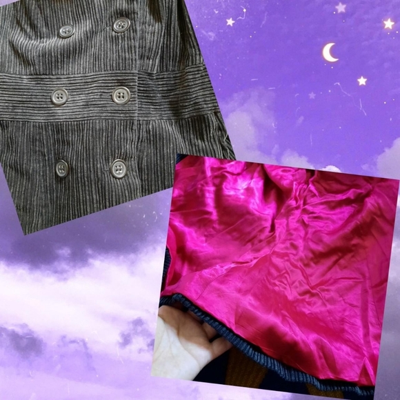 Goth Pea Coat - Picture 3 of 4